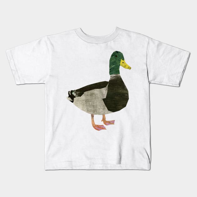 Mallard Duck Kids T-Shirt by Babban Gaelg